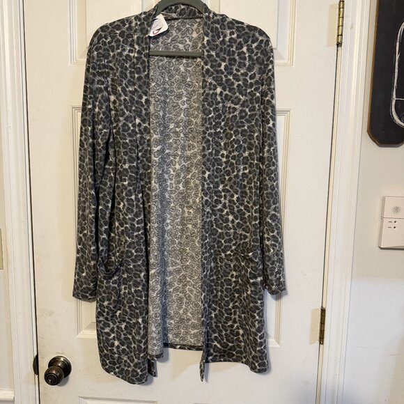 Zenana Leopard Print Cardigan – Plus Size 1X, NWT, Lightweight Statement Layer - Picture 1 of 4